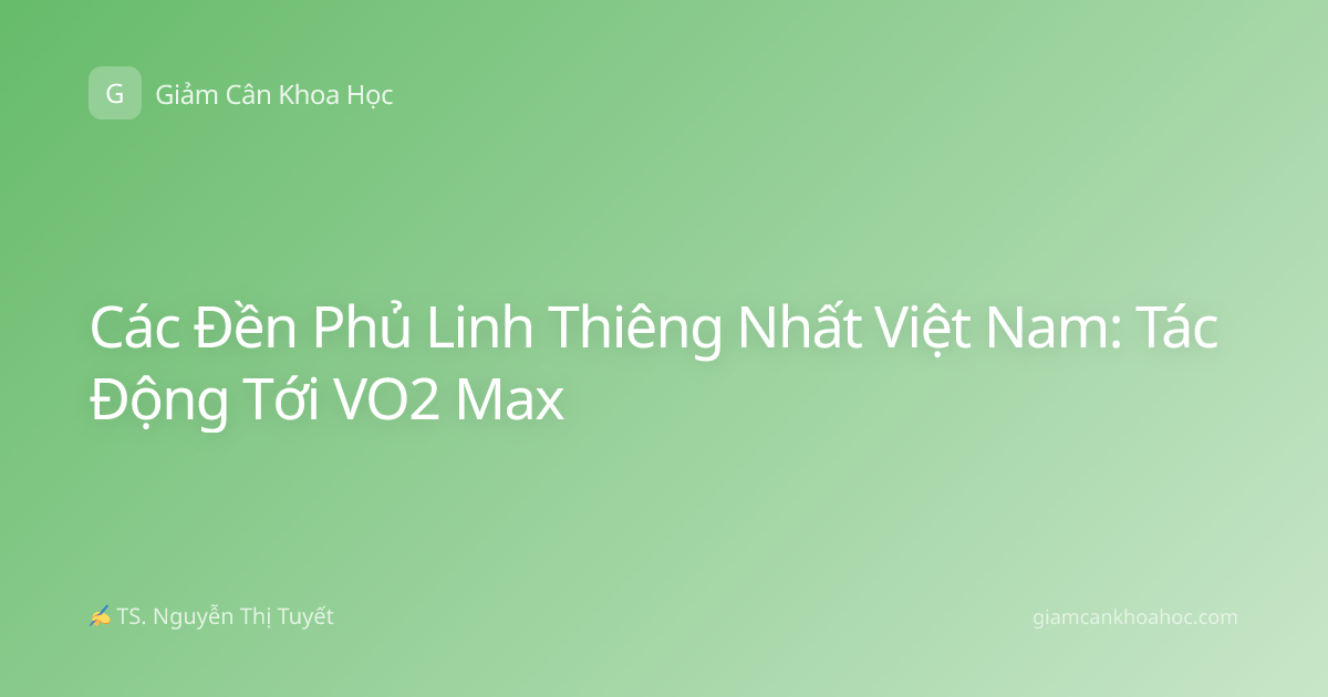 Các Đền Phủ Linh Thiêng Nhất Việt Nam: Tác Động Tới VO2 Max
