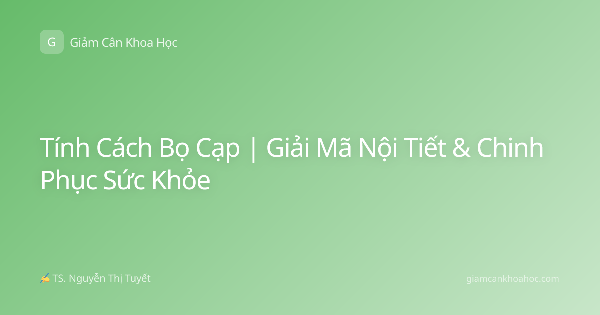 Tính Cách Bọ Cạp | Giải Mã Nội Tiết & Chinh Phục Sức Khỏe